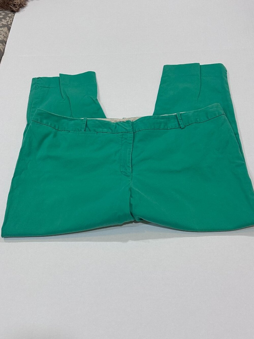 Talbots Heritage Wide-Leg Ankle Chino Pants 16W- Kelly Green